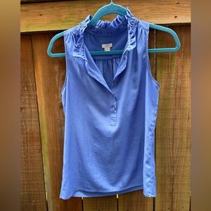 Periwinkle blue sleeveless blouse- 00
